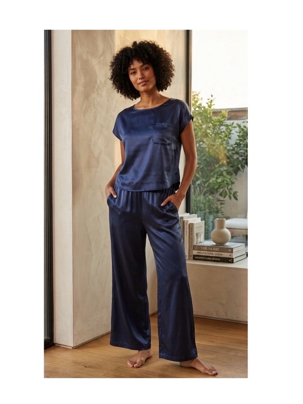 Women's Navy Pajama Set - State of Day